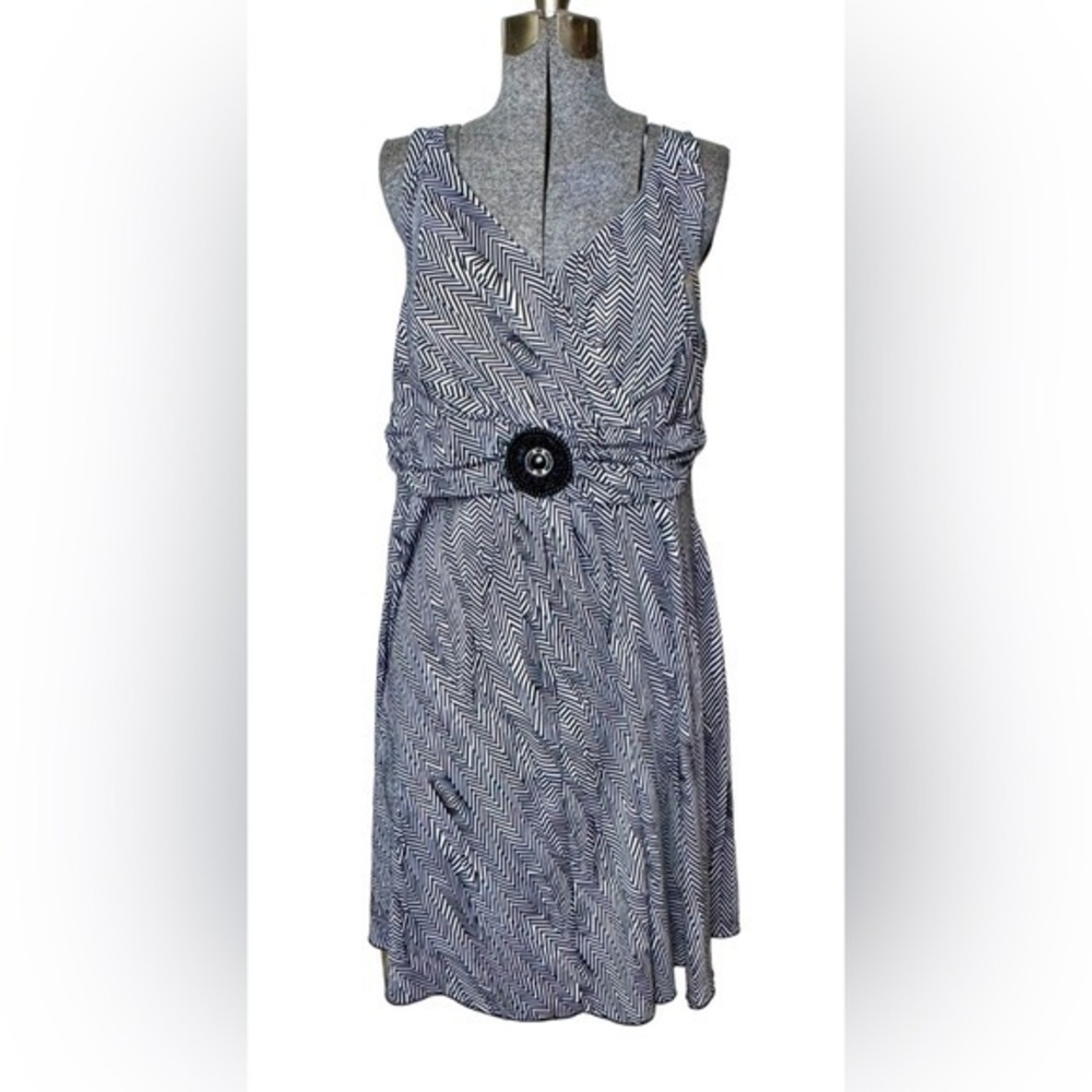 Voir Voir Strappy Zebra Print Dress